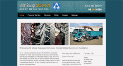 Desktop Screenshot of metalsalvage.co.nz