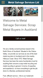 Mobile Screenshot of metalsalvage.co.nz